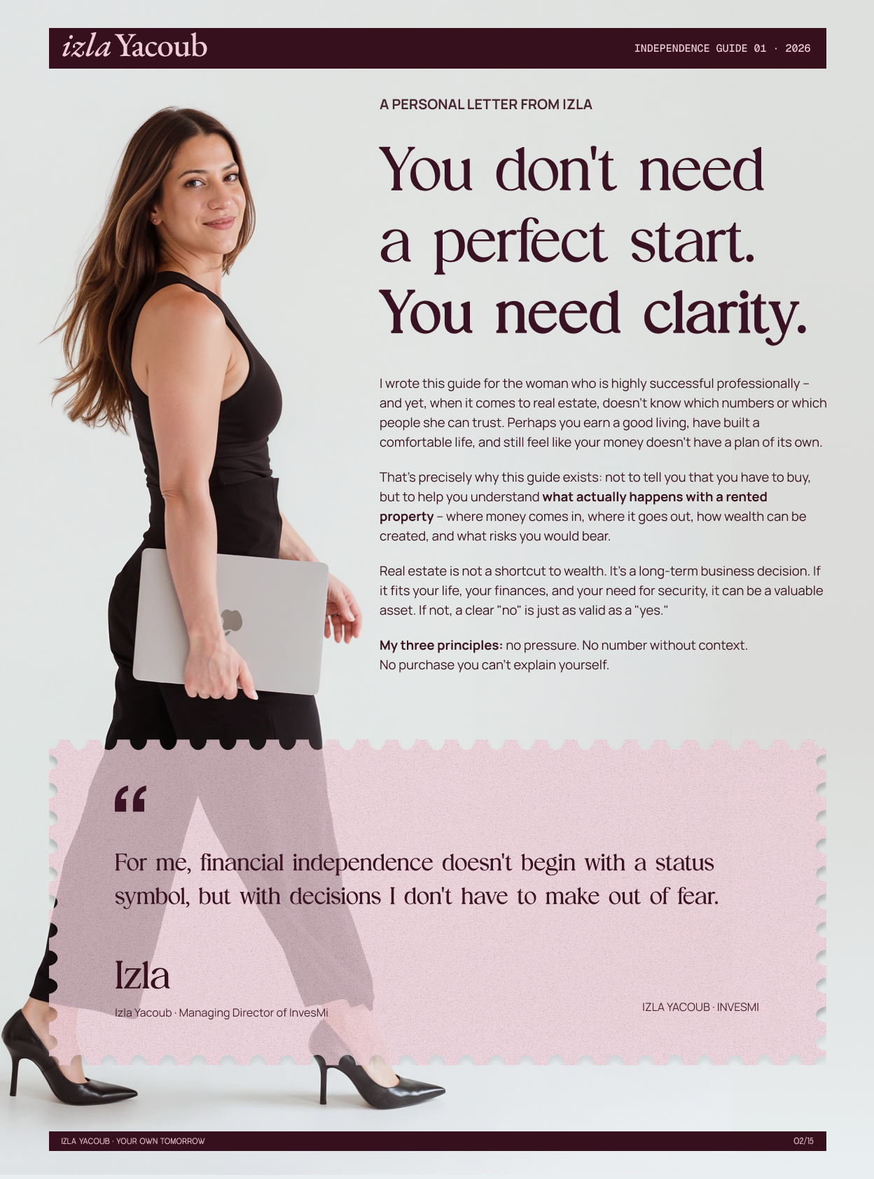 Guide preview: a personal letter from Izla